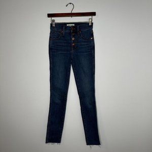 Madewell Women's Size 23 10" High Rise Skinny Denim Jeans
